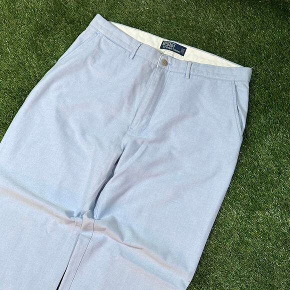 Vintage Faded Light Blue Polo Ralph Lauren Pants - Picture 3 of 4